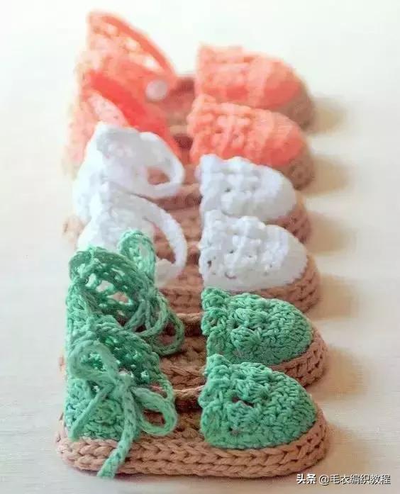 毛线棉鞋新款编织方法图解